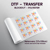 DTF UV Aufkleber Bogen 57x100cm – Rub-On Sticker, wasserfest